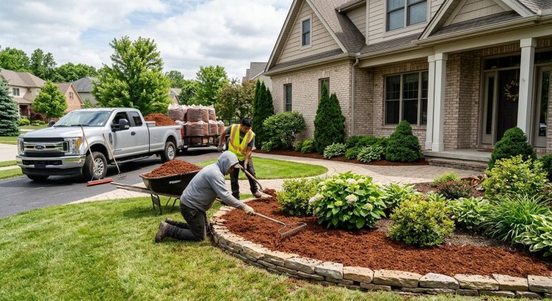 Black Mulch Installation in Ventura County, CA