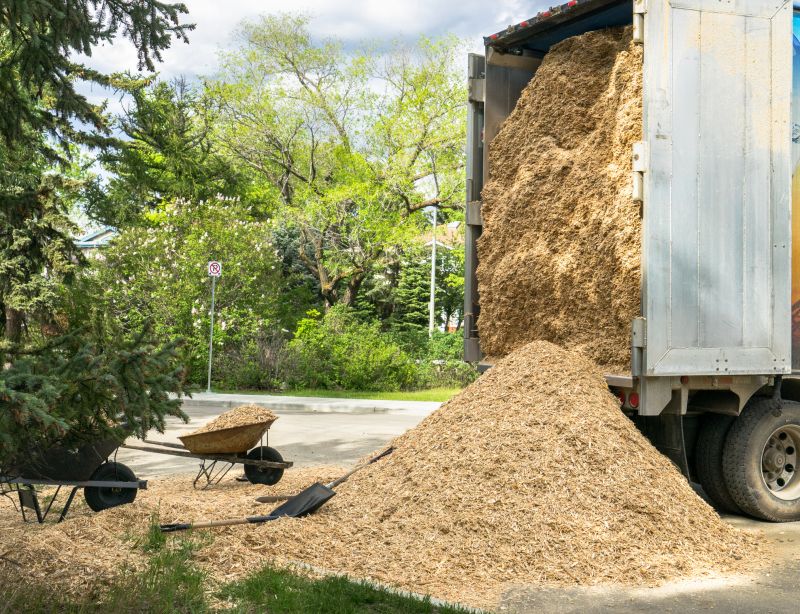 Wood Chip Delivery Truck
